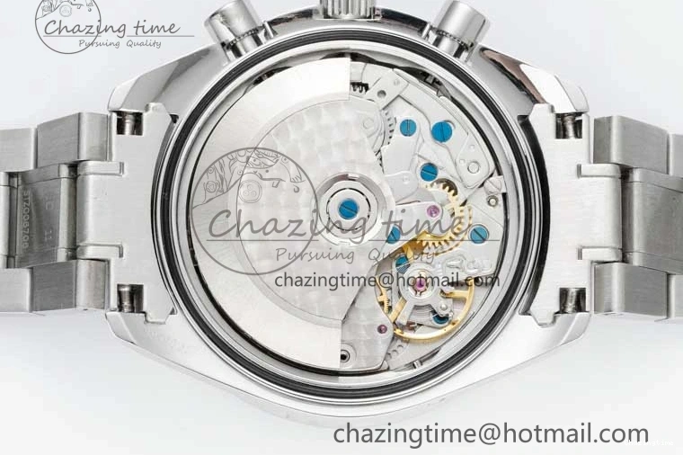 0503 Speedmaster Racing Master SS HKF Best Edition Black Dial on SS Bracelet A Versatile 7810